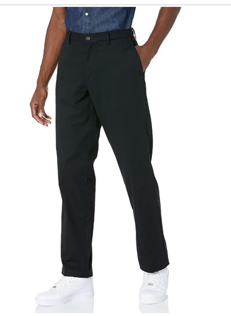 Men's Classic-fit Wrinkle-Resistant Flat-Front Chi...